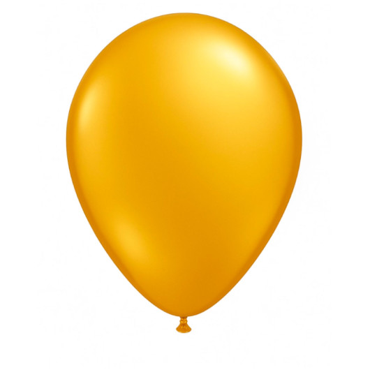 Metallic Pearl 28cm Balloons Gold Image